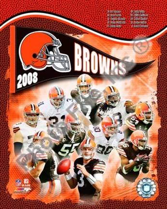 Framed 2008 Cleveland Browns Team Composite Print
