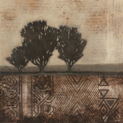 Framed Earthen Textile II Print
