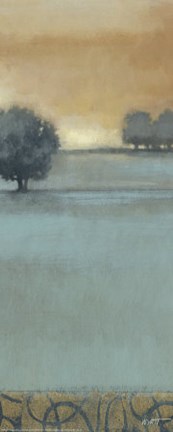 Framed Tranquil Landscape III Print