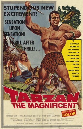Framed Tarzan the Magnificent, c.1960 Print