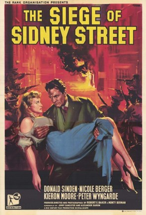 Framed Siege of Sidney Street Print
