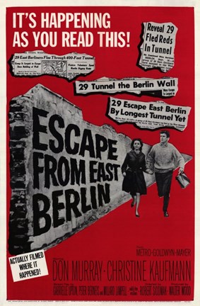 Framed Escape From East Berlin Print