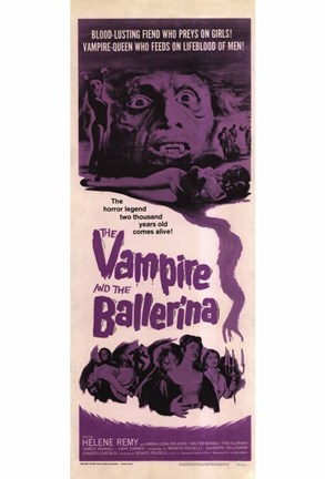Framed Vampire and the Ballerina Print