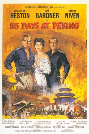 Framed 55 Days at Peking Print