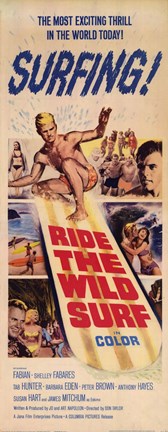 Framed Ride The Wild Surf Print