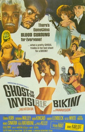 Framed Ghost In the Invisible Bikini Print