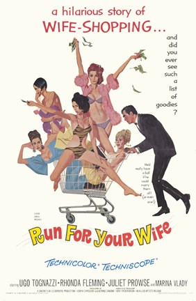 Framed Run for Your Wife Print