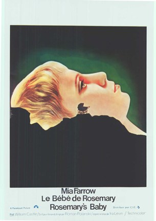 Framed Rosemary&#39;s Baby Mia Farrow French Print