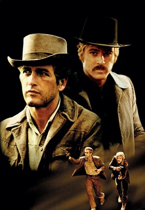 Framed Butch Cassidy and the Sundance Kid Cast Print