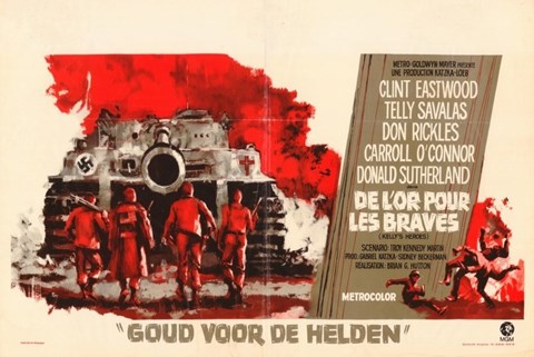 Framed Kelly's Heroes - Dutch Print