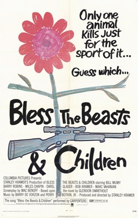 Framed Bless the Beasts and Children Movie Print