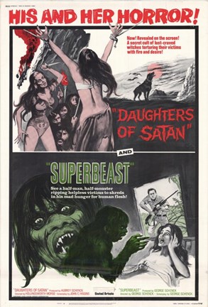 Framed Daughters of Satan/Superbeast Print