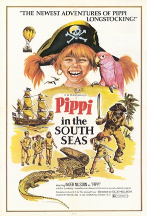 Framed Pippi in the South Seas Print