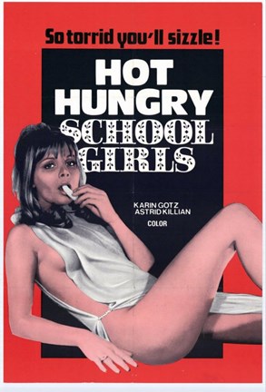 Framed Hot Hungry School Girls Print