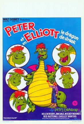 Framed Pete&#39;s Dragon French Print