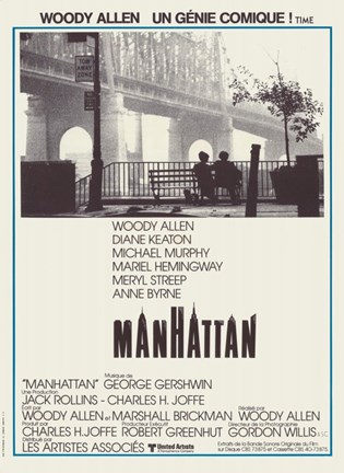 Framed Manhattan - black and white Print