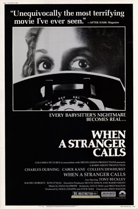 Framed When a Stranger Calls Print