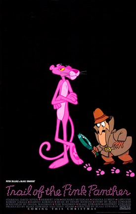 Framed Trail of the Pink Panther Print