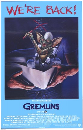 Framed Gremlins Film Print