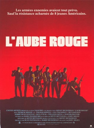 Framed Red Dawn L'Aube Rouge French Print