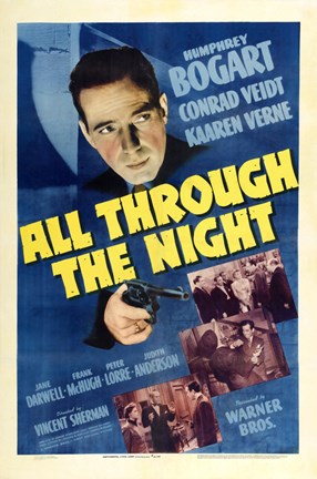 Framed All Through the Night Bogart Print