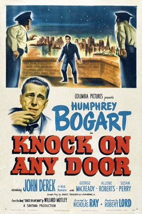 Framed Knock on Any Door Humphrey Bogart Print