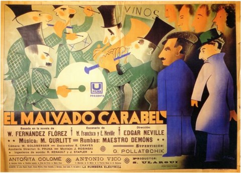Framed El Malvado Carabel Print