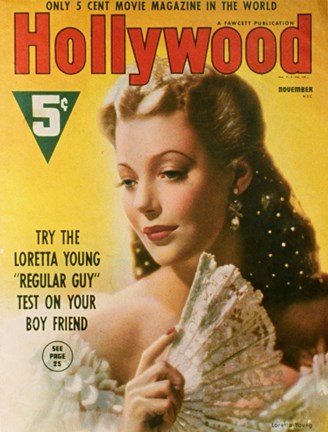 Framed Young Loretta - Hollywood Print