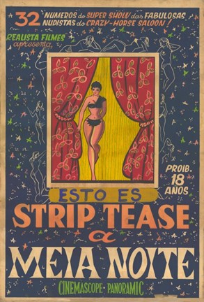 Framed Strip Tease Print