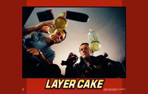 Framed Layer Cake - horizontal (two men drinking) Print