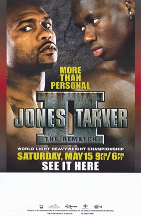Framed Roy Jones Jr. vs Antonio Tarver: The Rematch Print