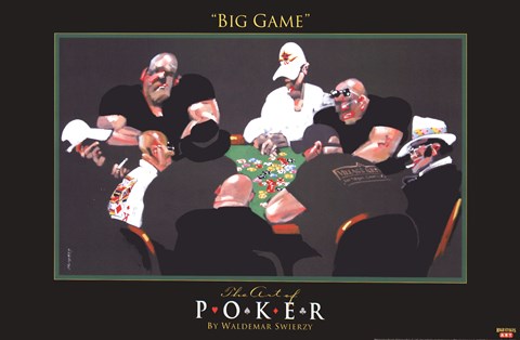 Framed World Series of Poker Big Game Print