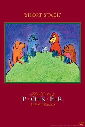 Framed World Series of Poker Short Stack Animals Print