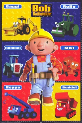 Framed Bob the Builder Print