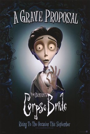 Framed Corpse Bride Grave Proposal Print
