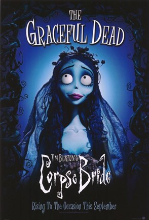 Framed Tim Burton's Corpse Bride Graceful Dead Print