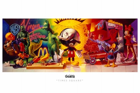 Framed Times Square Print