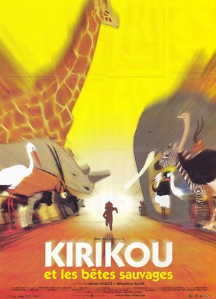Framed Kirikou et les betes sauvages Print
