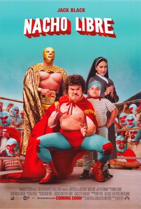 Framed Nacho Libre Cast Print