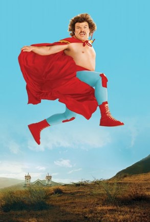 Framed Nacho Libre Nacho Leaping Print