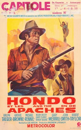 Framed Hondo and the Apaches Print
