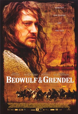 Framed Beowulf &amp; Grendel Print