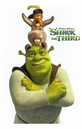 Framed Shrek the Third Main Characters Print