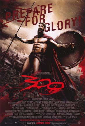 Framed 300 Prepare for Glory King Leonidas Print