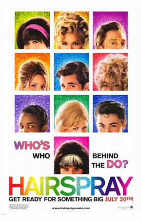 Framed Hairspray - who&#39;s who behind the do? Print