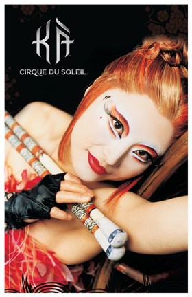 Framed Cirque du Soleil - Ka, c.2004 (chief archer&#39;s daughter) Print