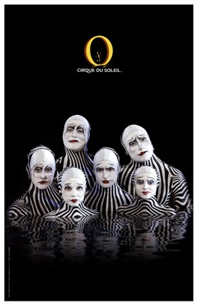 Framed Cirque du Soleil - &quot;O&quot;, c.1998 (zebras) Print
