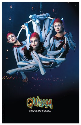 Framed Cirque du Soleil - Quidam, c.1996 (ariel hoops) Print