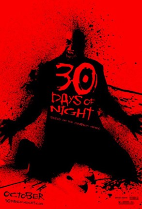 Framed 30 Days of Night Kneeling Man Print