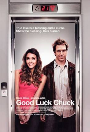 Framed Good Luck Chuck - Elevator Print